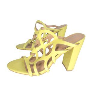 Shu shop yellow Strappy Heeled Sandals 8.5